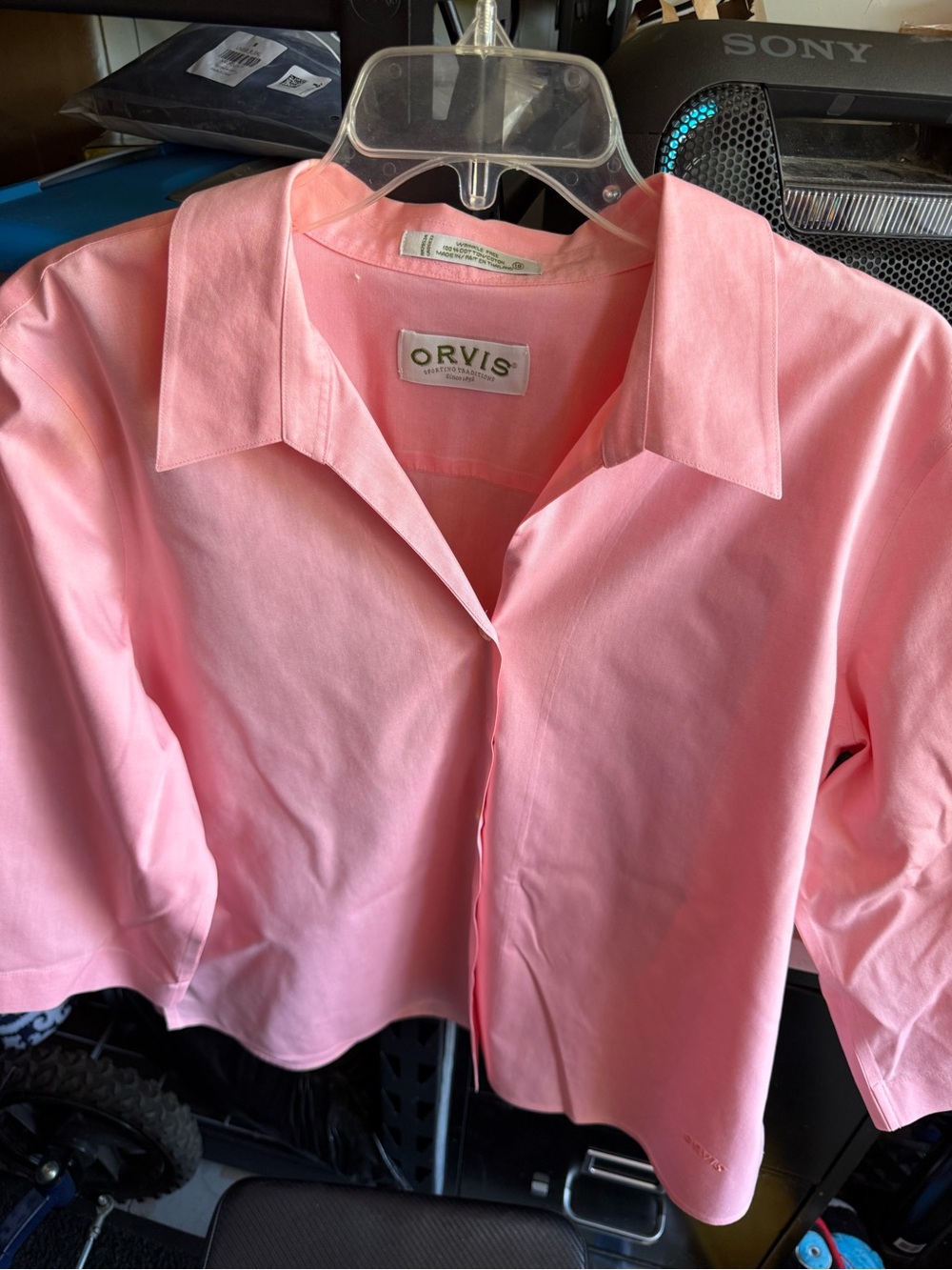 Orvis Soft Pink Collared Button Shirt